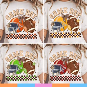 Fußballspieltag PNG, Retro Fußball Png, Fußballbundle PNG, Retro Karierter Spieltag Png Kokette Bogen Fußball png, Fußball Mutter
