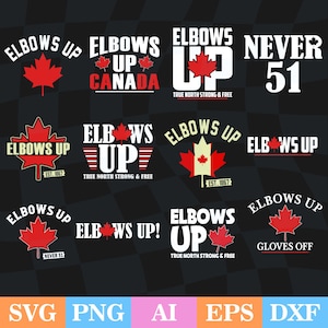 肘を上にして束ねる SVG、トゥルーノースは強くて自由、プライドカナダシャツ、カナダは売り物ではない、カナダ第 51 州 PNG、カナダの強い