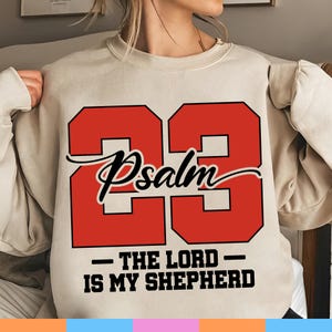Psalm 23 PNG, The Lord Is My Shepherd PNG, Bible Verse Sublimation, Christian Football Jersey PNG, Faith Jesus Worship Digital Download