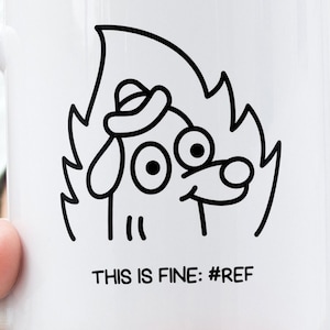 This Is Fine Excel Mug - Funny Office Gift Data Analyst Accountant Boss Holiday Coworker Humor