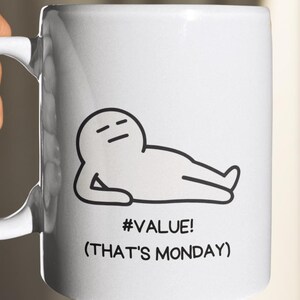 Value Error That's Monday Mug | Funny Excel Error Gift | Office Humor Coffee Cup | Accountant Coworker Birthday Gift