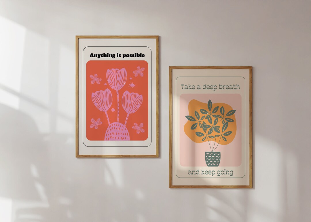 Positive Quotes Set of Two Digital Download Printable Set - Etsy