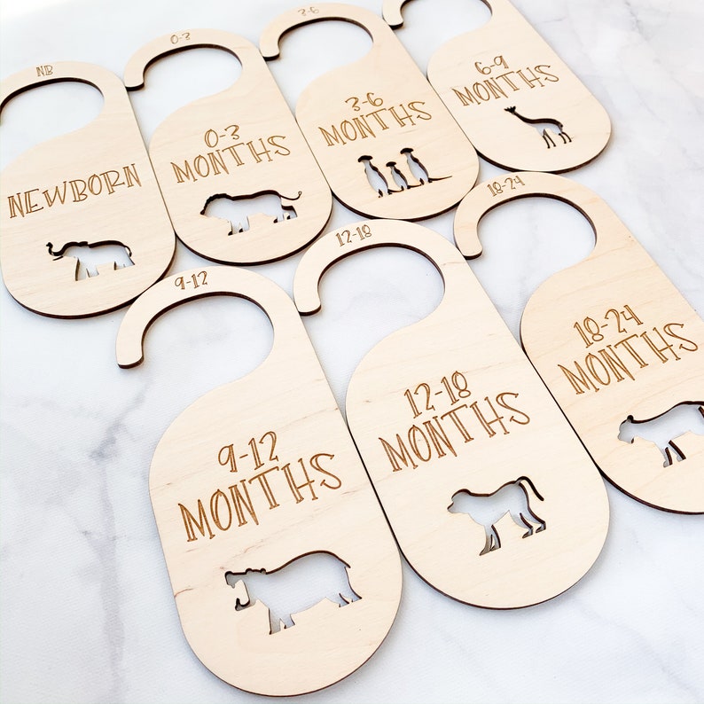 Animal Baby Closet Divider Template Laser Ready Cut File Etsy