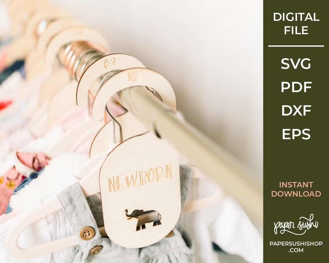 Animal Baby Closet Divider Template Laser Ready Cut File Etsy