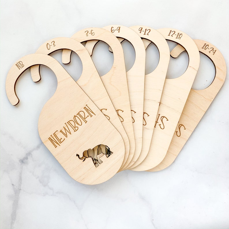 Animal Baby Closet Divider Template Laser Ready Cut File Etsy