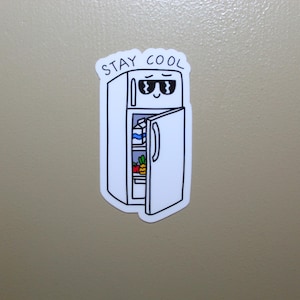 Funny Meme Stay Cool Sticker-Chill Guy-Meme Stickers-Funny Stickers-Chill Guy Stickers-Hilarious Stickers-Cute Sticker-Funny Animal Sticker