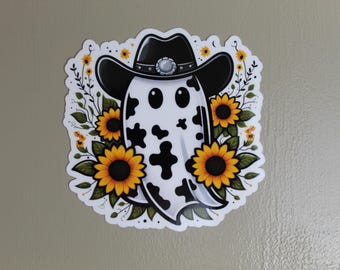 Cowgirl Ghost Sticker | Cowboy Sticker | Book Sticker | Bookish Gifts | BookTok | Book Lover | Kindle Sticker | Die Cut | Vinyl