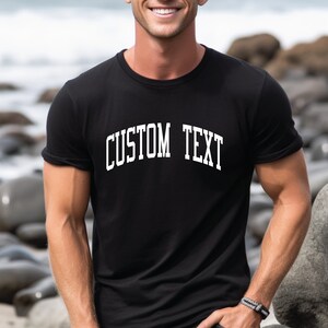 Personalized Gift for him, Custom Men&#39;s Tshirt, Custom Shirt, Beach Shirt, Custom boyfriend Shirt, Custom T-shirts, Tee Custom Made-to-Order
