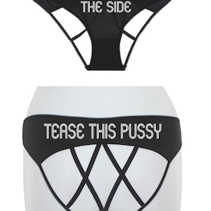 Custom Crotchless Bridal Panties: Honeymoon Night and Sexy Bachelorette Party Gift