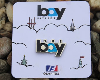 The Bay BART Enamel Lapel Pin Blue/Silver - SF San Francisco Bay Area