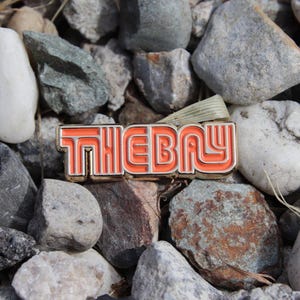 The Bay Muni Enamel Pin Gold SF San Francisco Bay Area