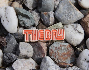 The Bay Muni Enamel Pin Gold SF San Francisco Bay Area