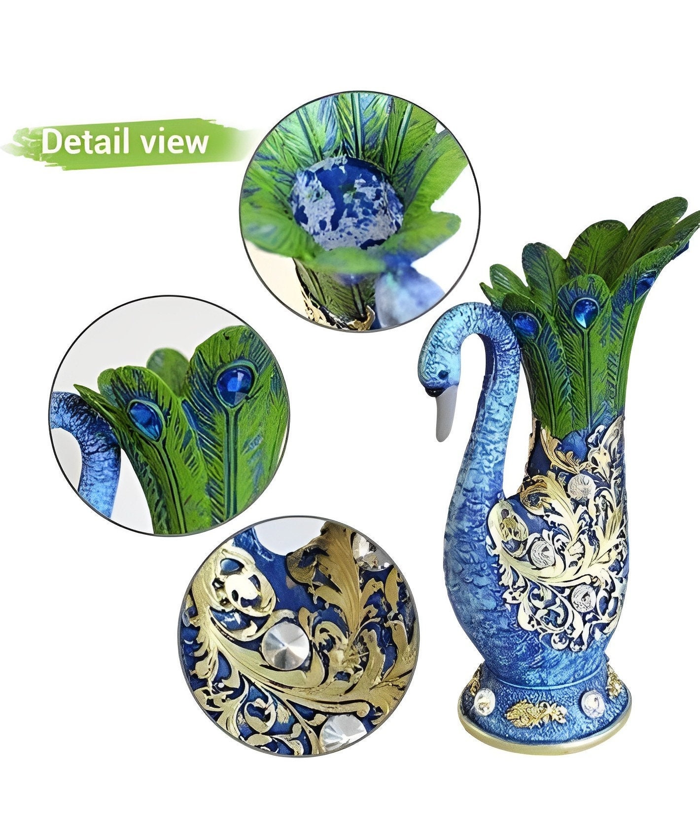 Terracotta Flower Vase in Peacock Shape Decorative Pot for Etsy