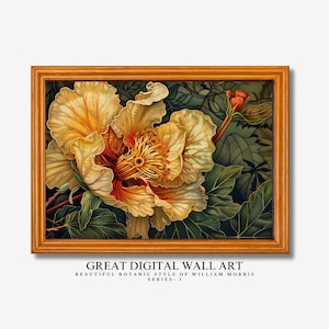 William Morris Style, Vintage Botanical, Quality Instant download Art, Nouveau William Morris Exhibition,Floral Art, special art piece,Set10