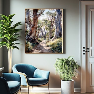 Australian Wall Art | Print Giant Silky Oak 2, Outback Landscape Rural Australian Decor DIGITAL DOWNLOADS. beautiful Prints Unique, stunning