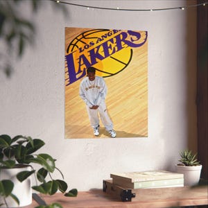 Los Angeles Lakers Matte Vertical Posters, Sports Fan Art, Basketball Decor, Gifts for Lakers Fans, Home Wall Art, NBA Memorabilia