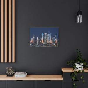 City Skyline Matte Canvas Art | Home Decor, Wall Art, Gift for Her, Modern Art, Cityscape