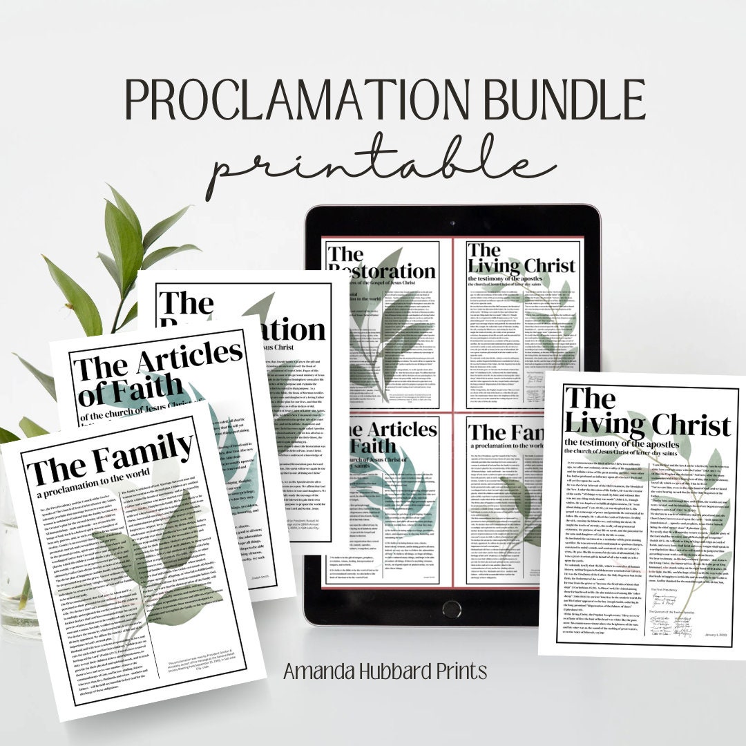 LDS Proclamations Printable Bundle - Il 1080xN.4812588152 92v1