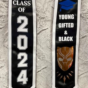 GRADUATION STOLE Custom Graduation Stole Graduation Stole Sorority Stole Fraternity Stole Honors Stole College Graduation Stole Custom Stole