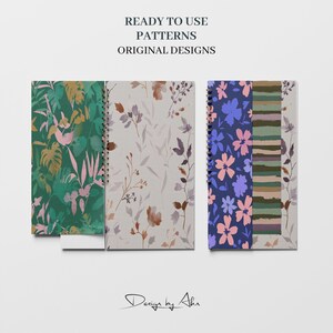 20 Summer Blossom Digital Papers - Flower Seamless Digital Paper, Rose ...