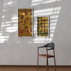 20 Klimt Floral Digital Papers - Gustav Klimt Inspired Seamless Pattern ...