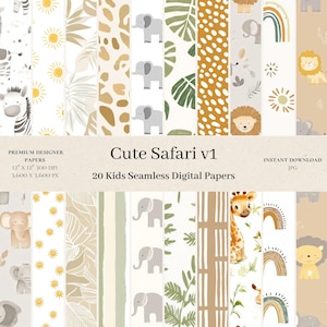 Può includere: Un set di 20 carte digitali con simpatici animali della savana, tra cui elefanti, giraffe, leoni e zebre. Le carte sono in una varietà di colori e motivi, tra cui marrone, verde, giallo e bianco. Le carte sono perfette per creare inviti, biglietti, pagine di album di ritagli e altri progetti di artigianato.