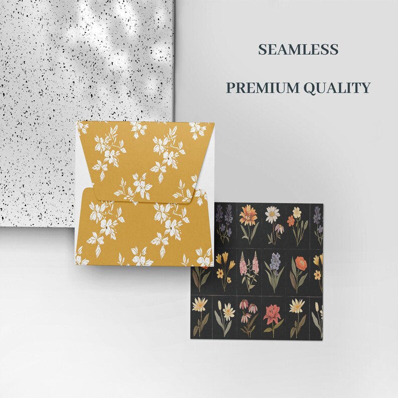 20 Whimsical Medley Digital Papers - Flowers Seamless Pattern, Floral ...