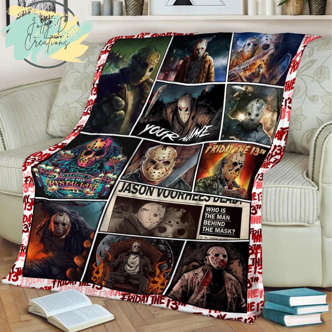 Personalized Name Jason Voorhees Blanket Serial Killers Etsy