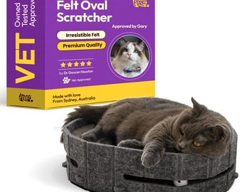 Tiragraffi ovale ecologico PURRZ, doppio strato per gatti da interno