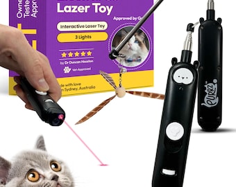 Varita láser multiusos PURRZ Teddy: Diversión, ejercicio y bienestar integral, diseñada por veterinarios.