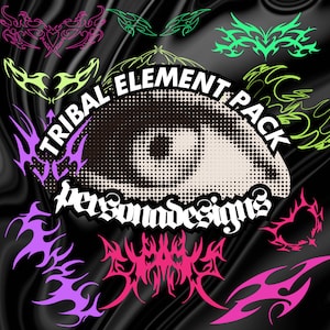 Stammes-Element-Pack 20 Streetwear SVG Y2K