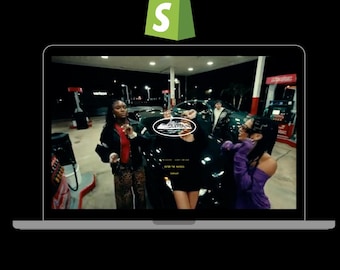 Clothing Brand Shopify Easy Plug In Theme W/ Video Background + Music Player