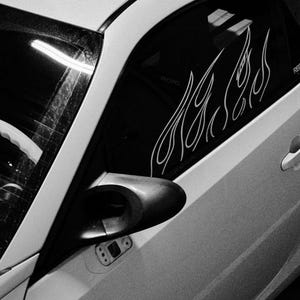 Flame Window Decal Sticker for Stance Cars