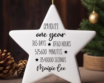Sobriety Ornament, Sobriety Recovery Christmas Ornament, Custom Name and Sober Date, Addiction Recovery Christmas Gift, Sobriety Gift, AA NA