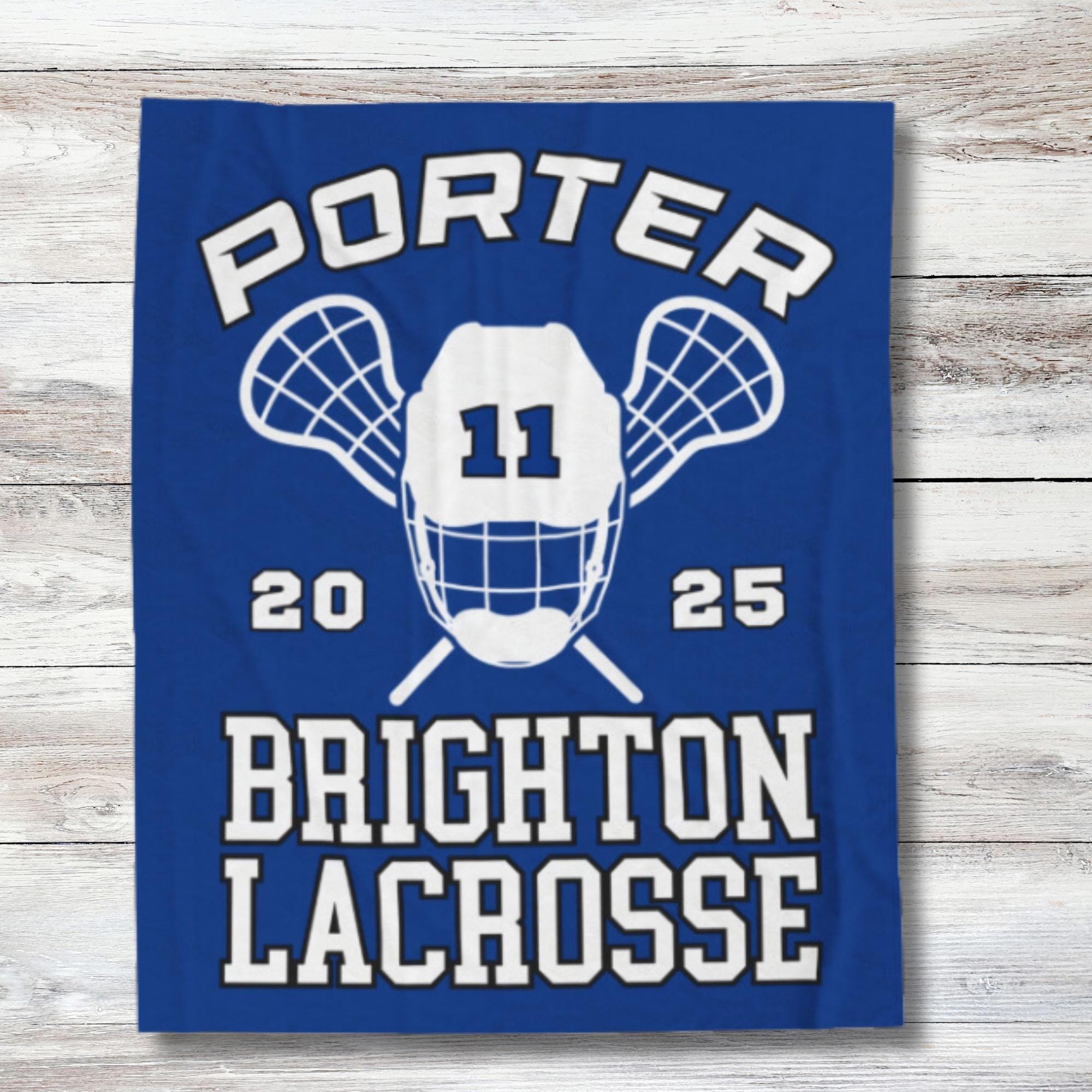 Discover Custom Lacrosse Blanket, Personalized Lacrosse Fleece Blanket