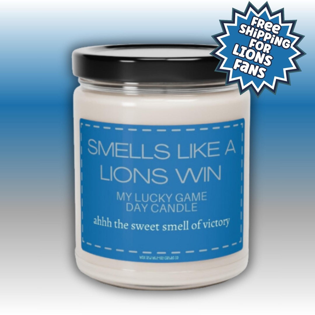 Detroit Lions Candle Smells Like A Lions Win Candle Detroit Etsy
