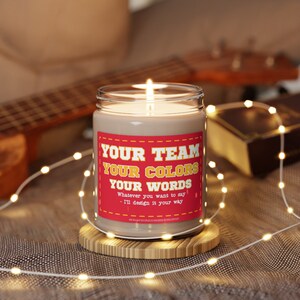 Custom Made Football Candle, Smells Like A Win Candle, Football Team of Choice, Personalized Football Gift, Unique for Football Player  Fan