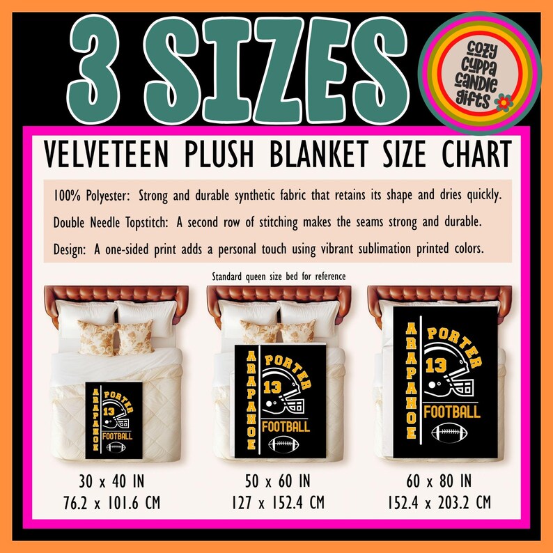 Personalized Baseball Blanket, Custom Player Name Soft Throw, Team