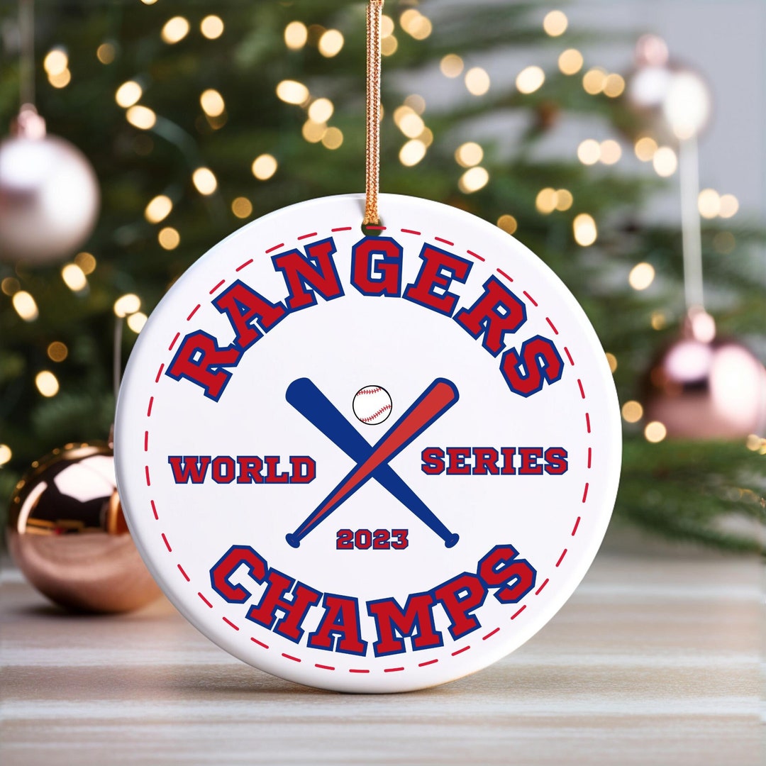 Texas Rangers Ornament, Texas Rangers World Series Ornament, Rangers