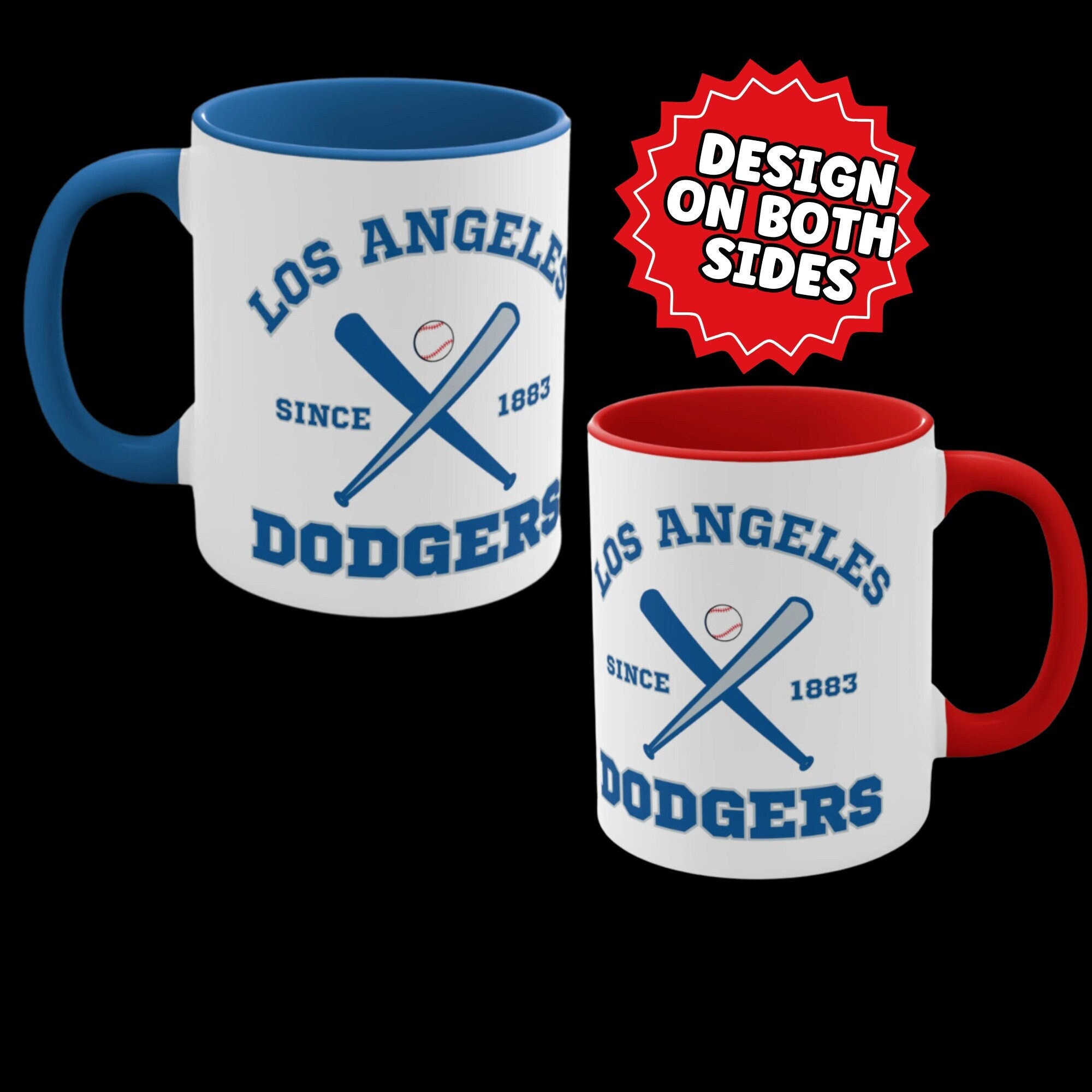 LA Dodgers World Series 15 oz Mug With L.A. Championship Years 59 63 65 81  88 20