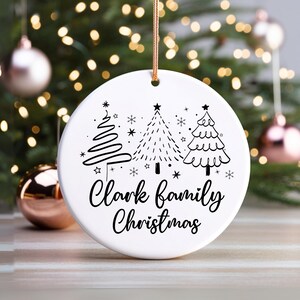 Family Christmas Gift, Personalized Ornament with Family Name Will Create Fun Tradions With Our 2024 Keepsake Family Ornament -Fun Gift Idea