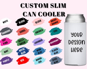 Custom-Personalized Slim Can Cooler, beer hugger