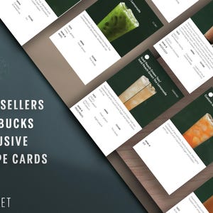 Starbucks Authentic Recipe Cards | Digital PDF | Home Barista Guide | Private Collection 2024 revision
