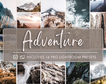 Adventure Lightroom preset pack, travel & landscape photography, outdoor preset, moody tones, Lightroom mobile preset