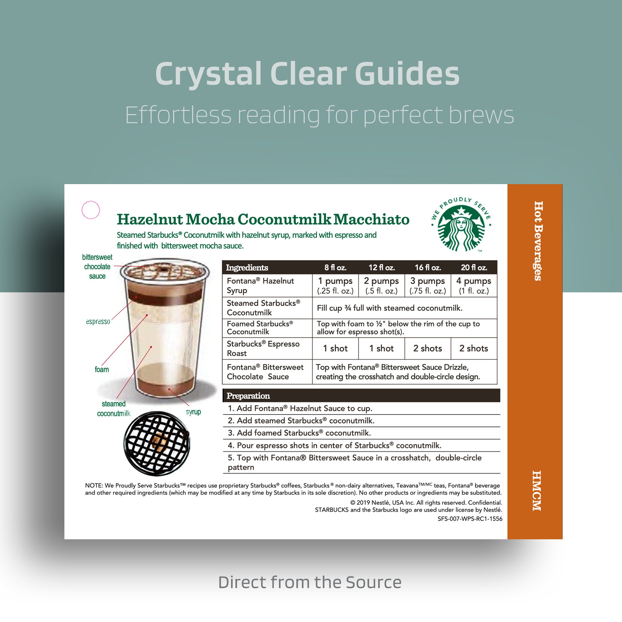 Starbucks - Authentic Recipe Cards | DIY Coffee &amp; Tea Drinks | Home ...