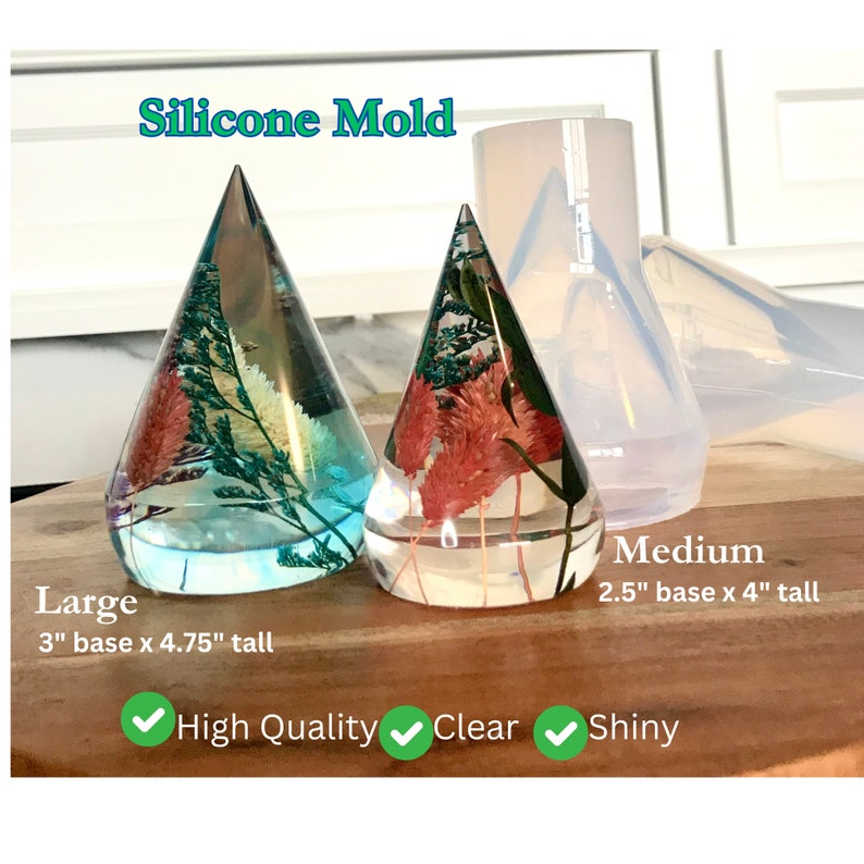 Ring Holder Mold, Silicone Ring Holder Mold, Pyramid Silicone Mold