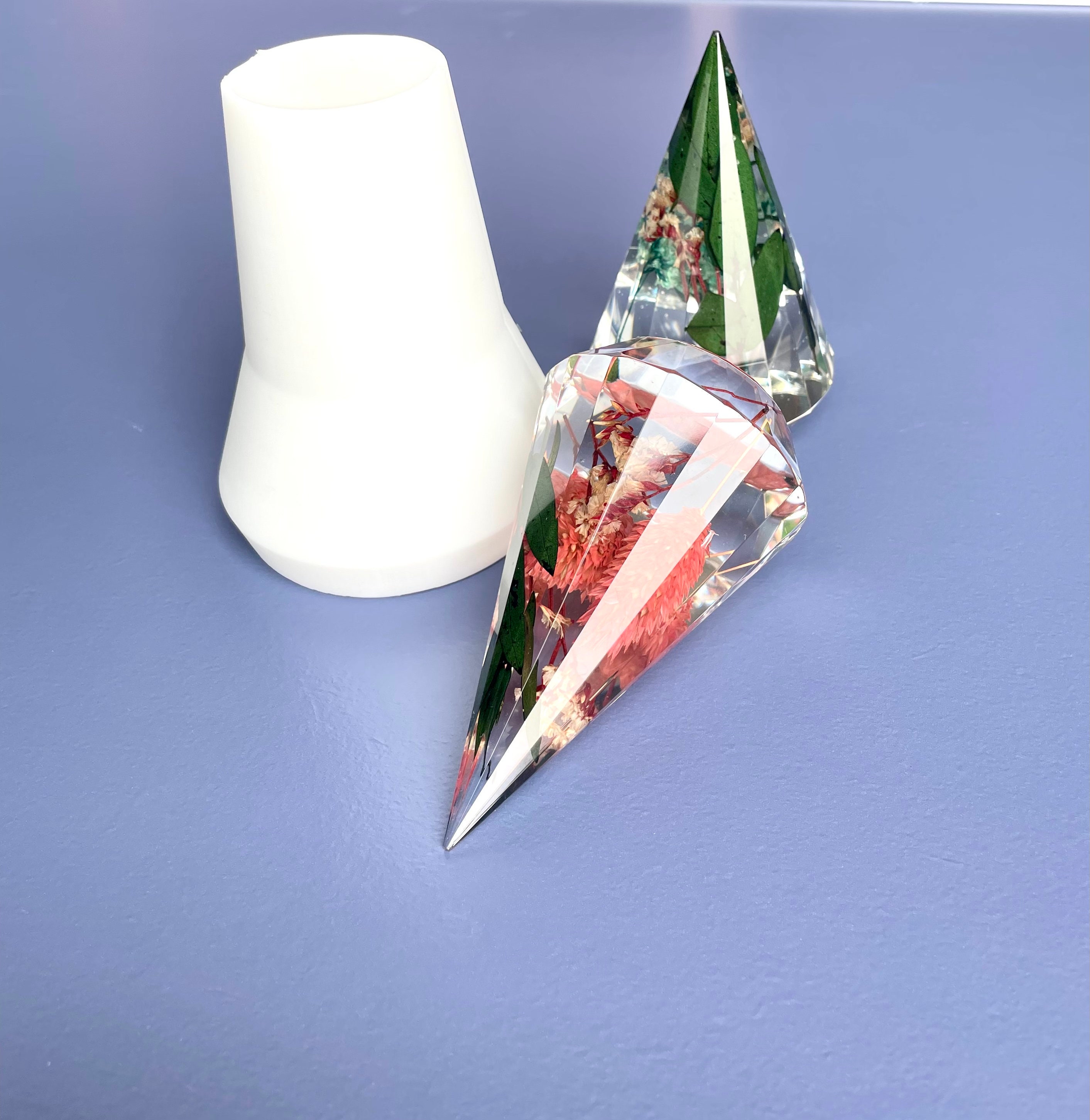 Ring Holder Mold, Silicone Ring Holder Mold, Pyramid Silicone Mold