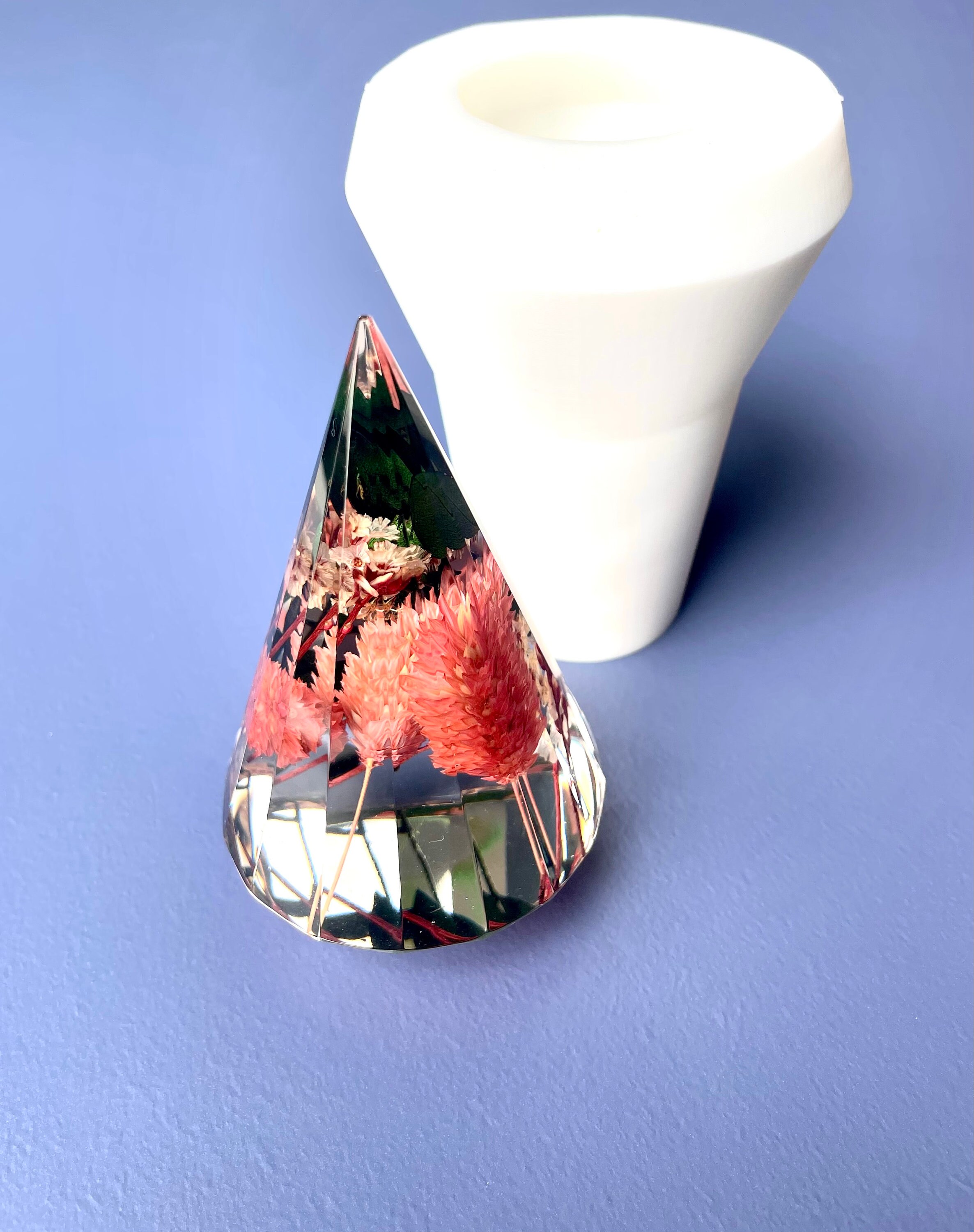 Ring Holder Mold, Silicone Ring Holder Mold, Pyramid Silicone Mold