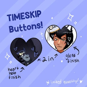TimeSkip Wedding Pins! (Timothy Timepiece x Skips Shadley)
