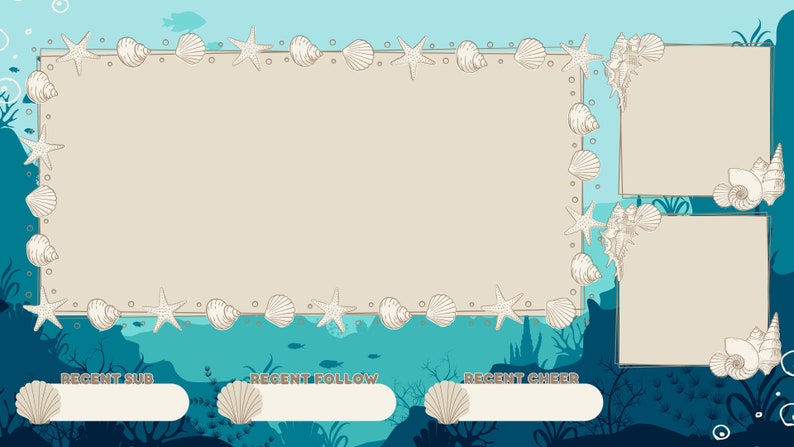 Ocean Floor Animated Stream Package: Deep Sea Twitch Overlay (digital ...